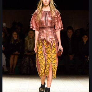 Burberry Copper Rose Runway Dress